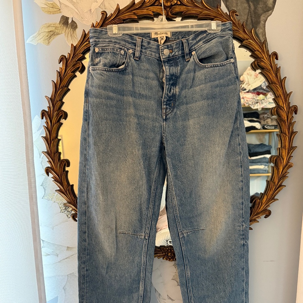 Lot of 3 Madewell Darted Barrel leg jeans